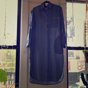 Aritzia community linen dress